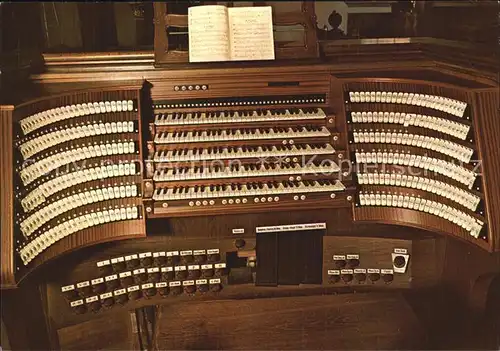 Kirchenorgel Dom St. Stephan Passau Spieltisch  Kat. Musik