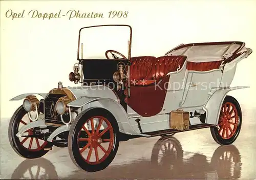 Autos Opel Doppel Phaeton 1908 Kat. Autos