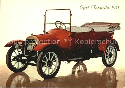 Autos Opel Torpedo 1911 Kat. Autos