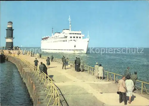 Faehre MS Warnemuende Rostock   Kat. Schiffe