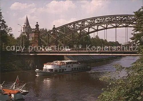 Motorschiffe Wroclaw Most Zwierzyniecki  Kat. Schiffe