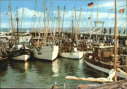 Boote List Sylt Hafen Kat. Schiffe