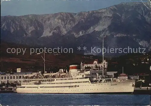 Dampfer Oceanliner Abchasija  Kat. Schiffe