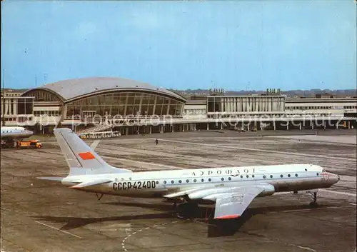 Flugzeuge Zivil Flughafen Borispol CCCP 42400 Kat. Airplanes Avions