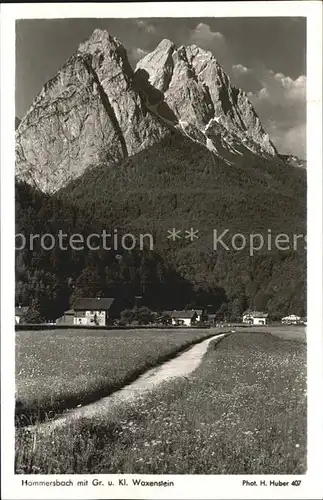 Foto Huber H. Nr. 407 Hammersbach Waxenstein Kat. Fotografie