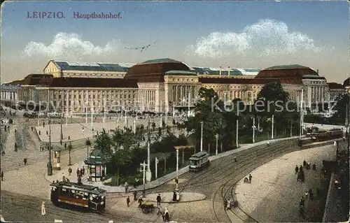 Strassenbahn Leipzig Hauptbahnhof Kat. Strassenbahn