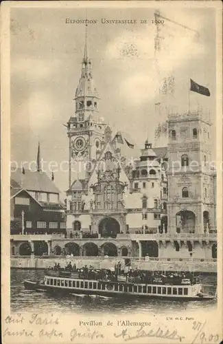 Exposition Universelle Paris 1900 Pavillon de l Allemagne  Kat. Expositions