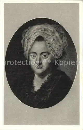 Goethe Johann Wolfgang von Mutter Catharina Elisabeth Goethe Pastellbild Georg Oswald 1776 Kat. Dichter