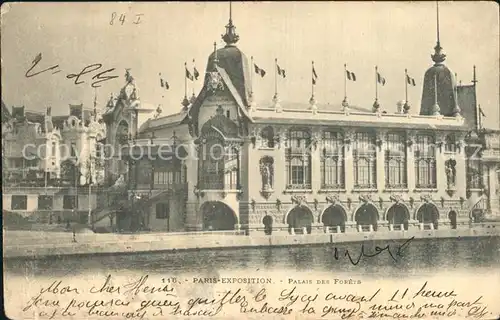 Exposition Universelle Paris 1900 Palais des Forets  Kat. Expositions