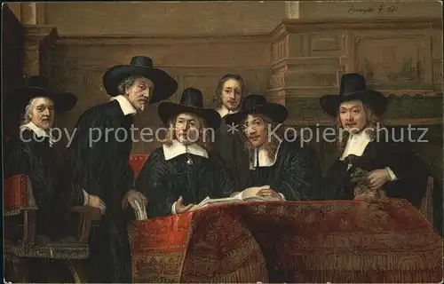 Rembrandt Die Sindici Amsterdam  Kat. Persoenlichkeiten