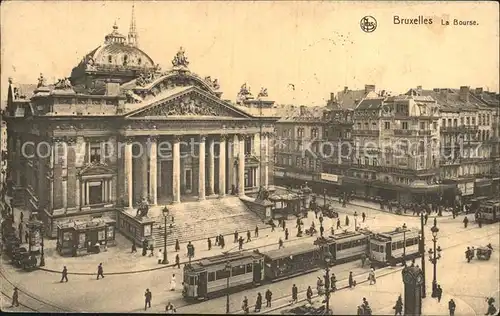 Strassenbahn Bruxelles La Bourse  Kat. Strassenbahn