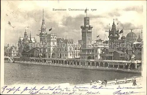 Exposition Universelle Paris 1900 Rue des Nations Kat. Expositions