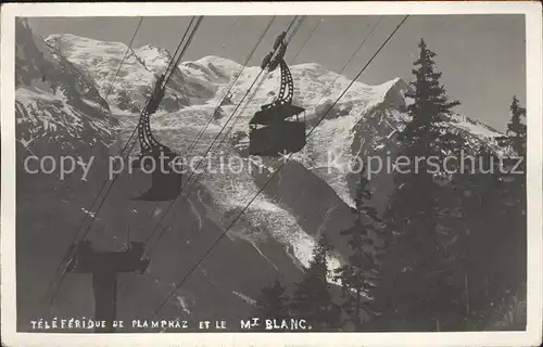 Seilbahn Teleferique de Plamphaz Mont Blanc  Kat. Bahnen