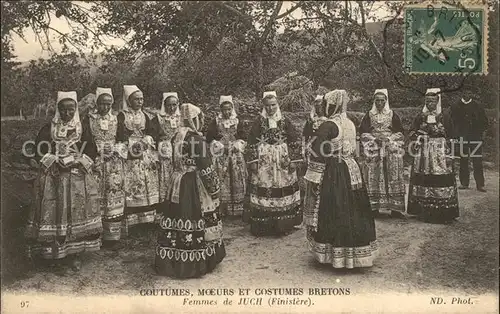 Trachten Frankreich Femmes de Juch Finistere  Kat. Trachten