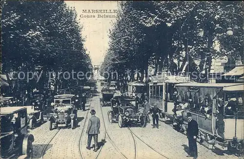 Strassenbahn Marseille Cours Belsunce  Kat. Strassenbahn