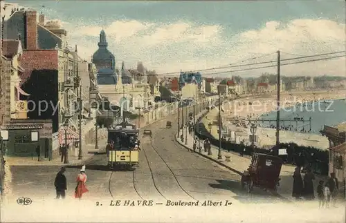 Strassenbahn Le Havre Boulevard Albert I. Kat. Strassenbahn