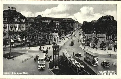 Strassenbahn Berlin Potsdamer Platz Palast Hotel Kat. Strassenbahn