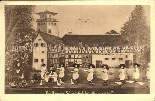 Liederkarte Alsace Hans im Schnaeggeloch Kat. Musik