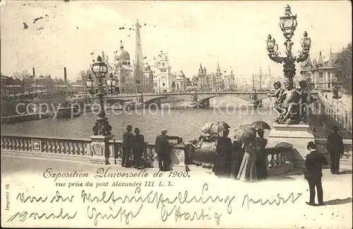 Exposition Universelle Paris 1900 Vue prise du Pont Alexandre III Kat. Expositions