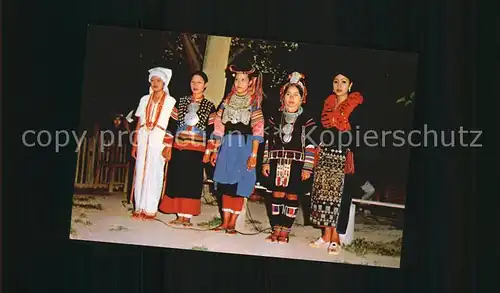 Typen Northern Thailand Various Hill Tribe Girls  Kat. Typen