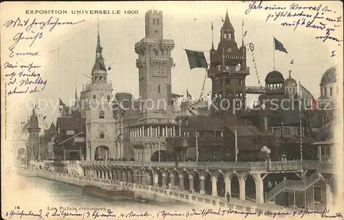 Exposition Universelle Paris 1900 Les Palais etrangers Kat. Expositions