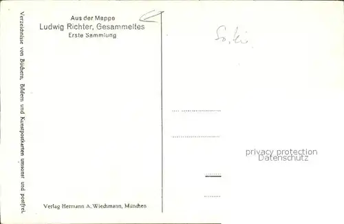 Richter Ludwig Schneewittchen Verlag Hermann A. Wiechmann Kat. Kuenstlerkarte