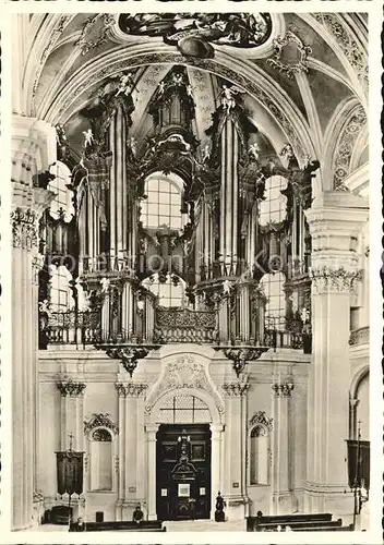 Kirchenorgel Muenster Weingarten Wuerttemberg Gabler Orgel Kat. Musik