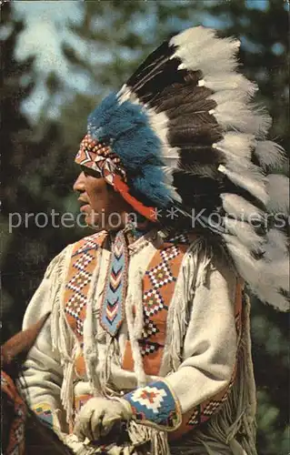 Indianer Native American Head Dress Kat. Regionales
