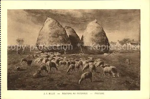 Millet Jean Francois Moutons au Paturage 