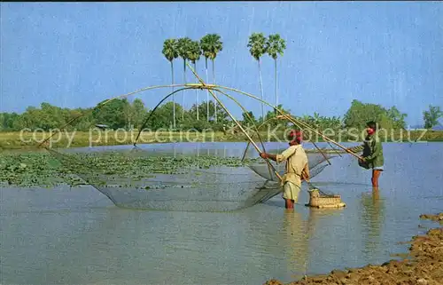 Fischerei Thai farmer s fish fishing  Kat. Handwerk