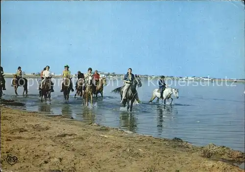 Pferde Promenade a Cheval en Bord de Mer  Kat. Tiere