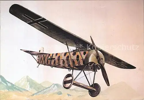 Flugzeuge Zivil Fokker D VIII Duitsland 1914 Kat. Airplanes Avions