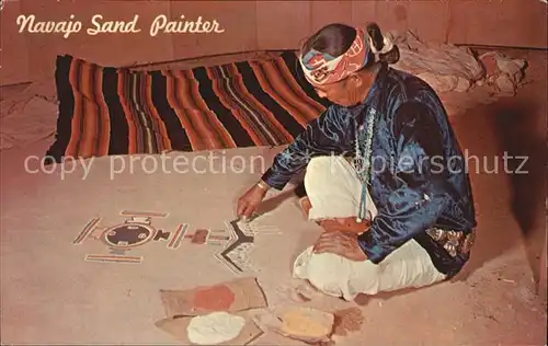 Indianer Native American Navajo Sand Painter  Kat. Regionales