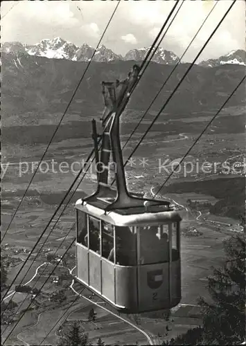 Seilbahn Kanzelbahn Villach Julische Alpen  Kat. Bahnen