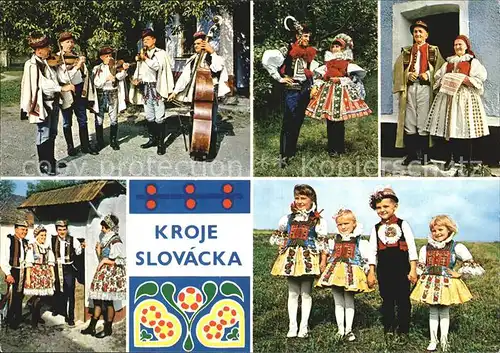 Trachten Tschechien Muzikanti z Velke nad Velickou Druzice Starickove z Borsic 
