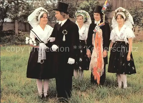 Trachten Niedersorbische Hochzeit Heinersbrueck Kat. Trachten