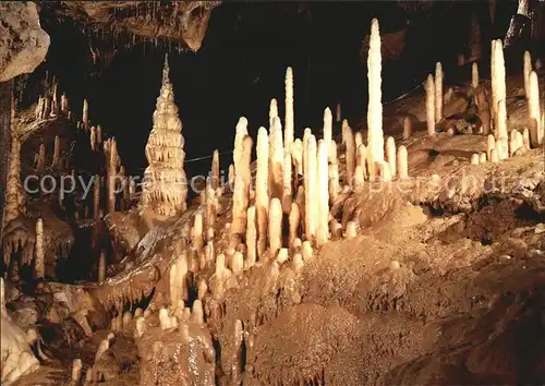 Hoehlen Caves Grottes Teufelshoehle Kaiser Barbarossa mit Zaubergarten Kat. Berge