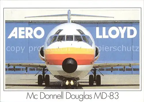 Flugzeuge Zivil Aero Lloyd Mc Donnell Douglas MD 83 Kat. Airplanes Avions