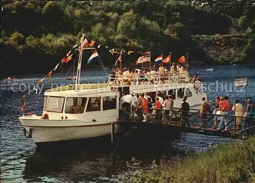 Motorboote Einruhr Eifel Obersee Rurtalsperre  Kat. Schiffe