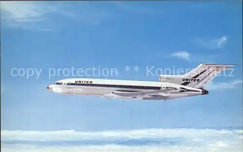 Flugzeuge Zivil United Air Lines Boeing 727 Kat. Airplanes Avions
