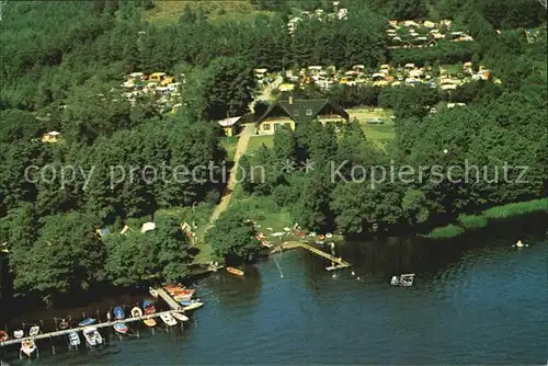 Ry Hoejskole Birkhede Camping Fliegeraufnahme Kat. Daenemark