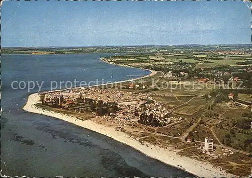 Pelzerhaken Fliegeraufnahme mit Strand Kat. Neustadt in Holstein