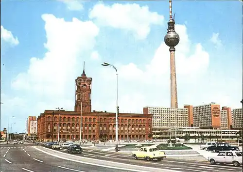 Berlin Rathaus Fernsehturm Kat. Berlin