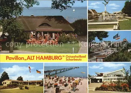 Scharbeutz Ostseebad Pavillon Alt Hamburg Strand Kat. Scharbeutz