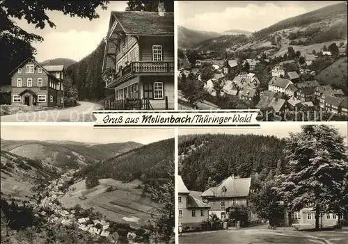 Mellenbach Glasbach Panorama Ortsansichten Kat. Mellenbach Glasbach
