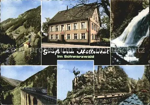 Hoellental Schwarzwald Gasthaus Pension Zur Birke Burg ueber Freiburg  Kat. Buchenbach