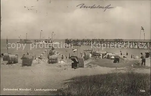 Niendorf Ostseebad Landungsbruecke Kat. Timmendorfer Strand