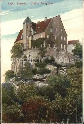 Hohnstein Saechsische Schweiz Schloss Kat. Hohnstein