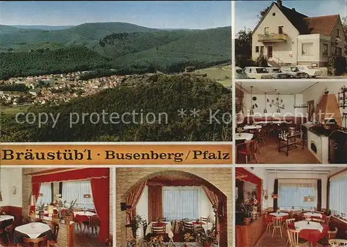 Busenberg Pfalz Gasthaus Pension Braeustuebl Kat. Busenberg