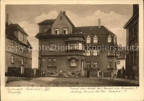 Reichenbach Vogtland Gartenstadt Rosenplatz Paul Reinhold Kat. Reichenbach